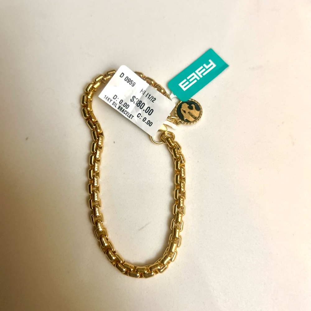 Effy bracelet silver gold plated